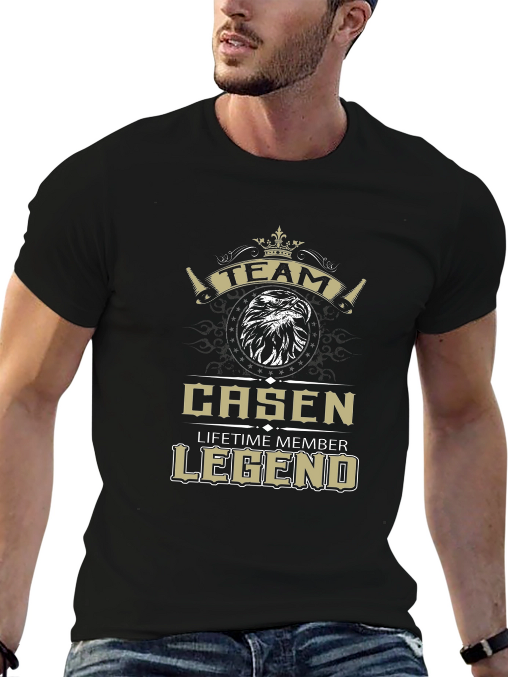 Team Casen Legend Lifetime Member Black T-Shirt