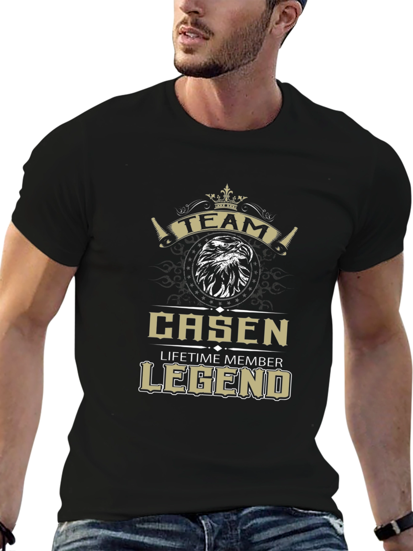 Team Casen Legend Lifetime Member Black T-Shirt