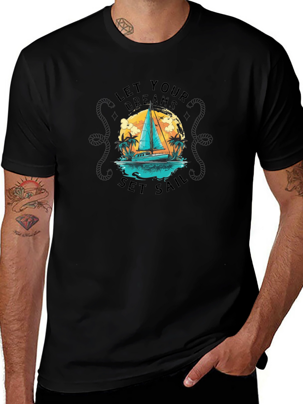 Let Your Dreams Set Sail Graphic Tee