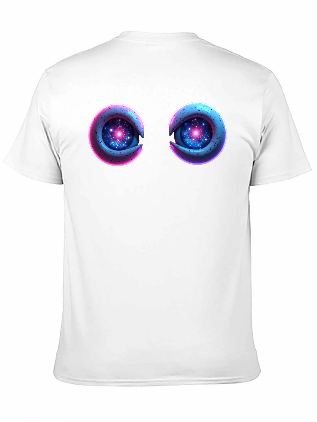 Cosmic Eyes Black Graphic T-Shirt