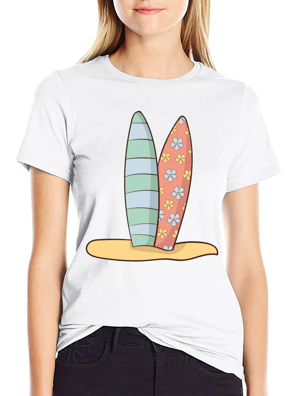 Surfboard Graphic Tee - Beach Vibes