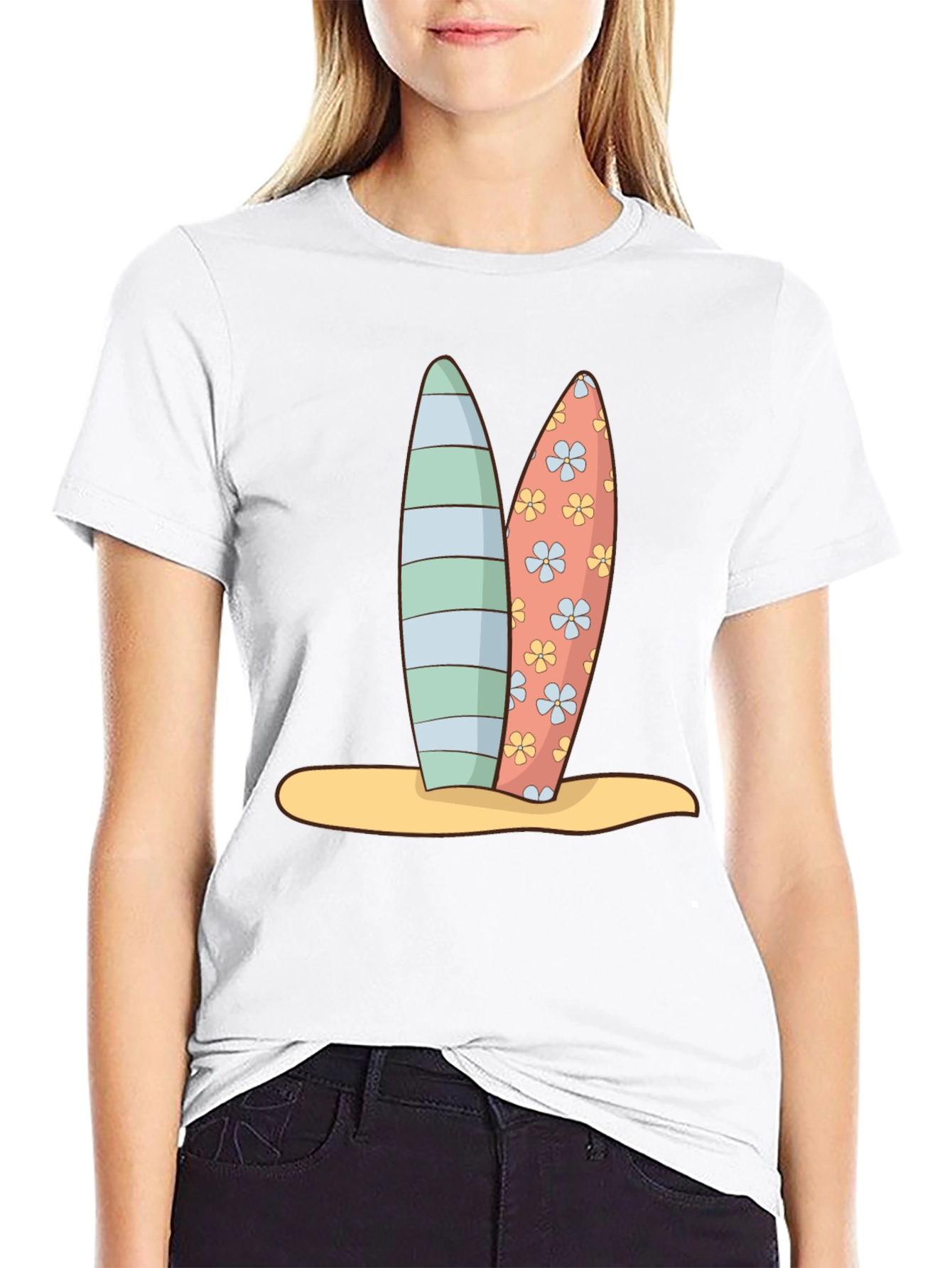 Surfboard Graphic Tee - Beach Vibes
