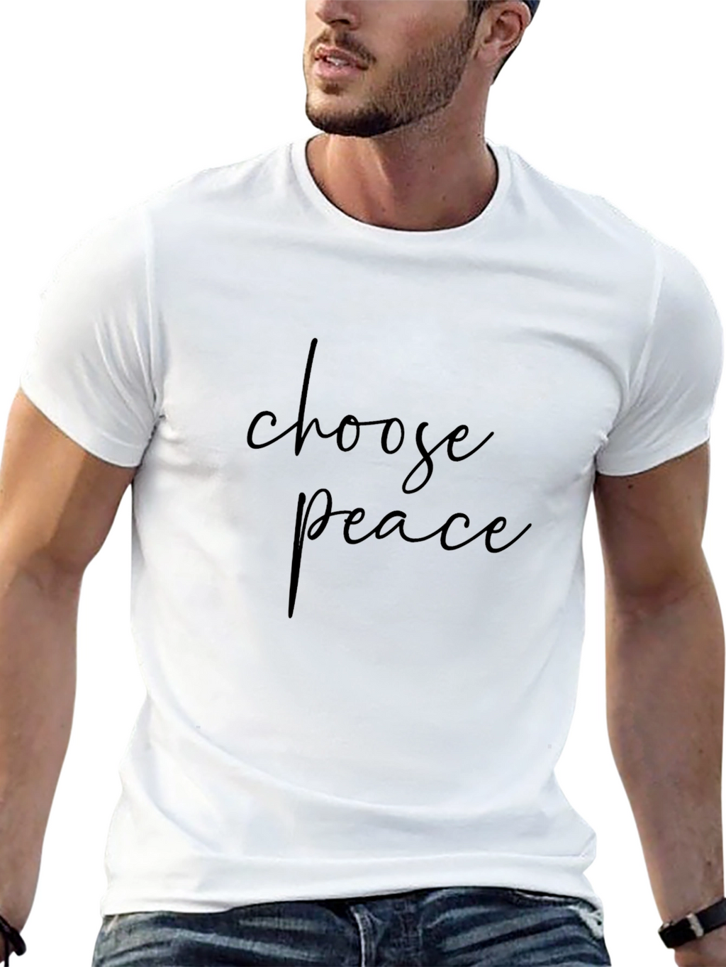 Choose Peace Black T-Shirt