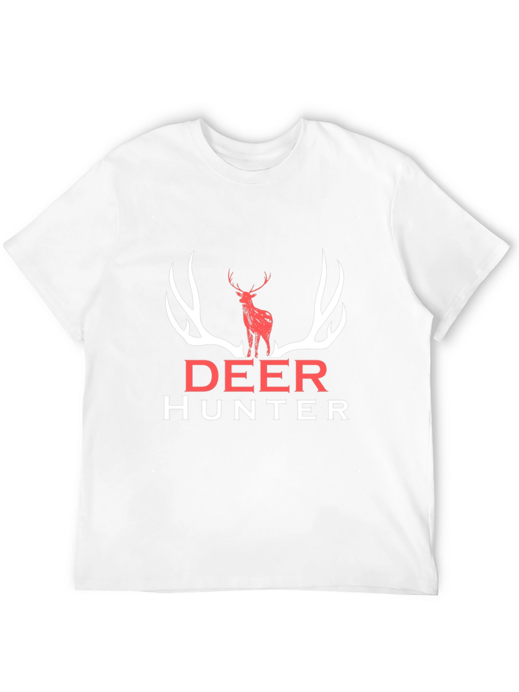 Deer Hunter Graphic Tee - Black Cotton Shirt
