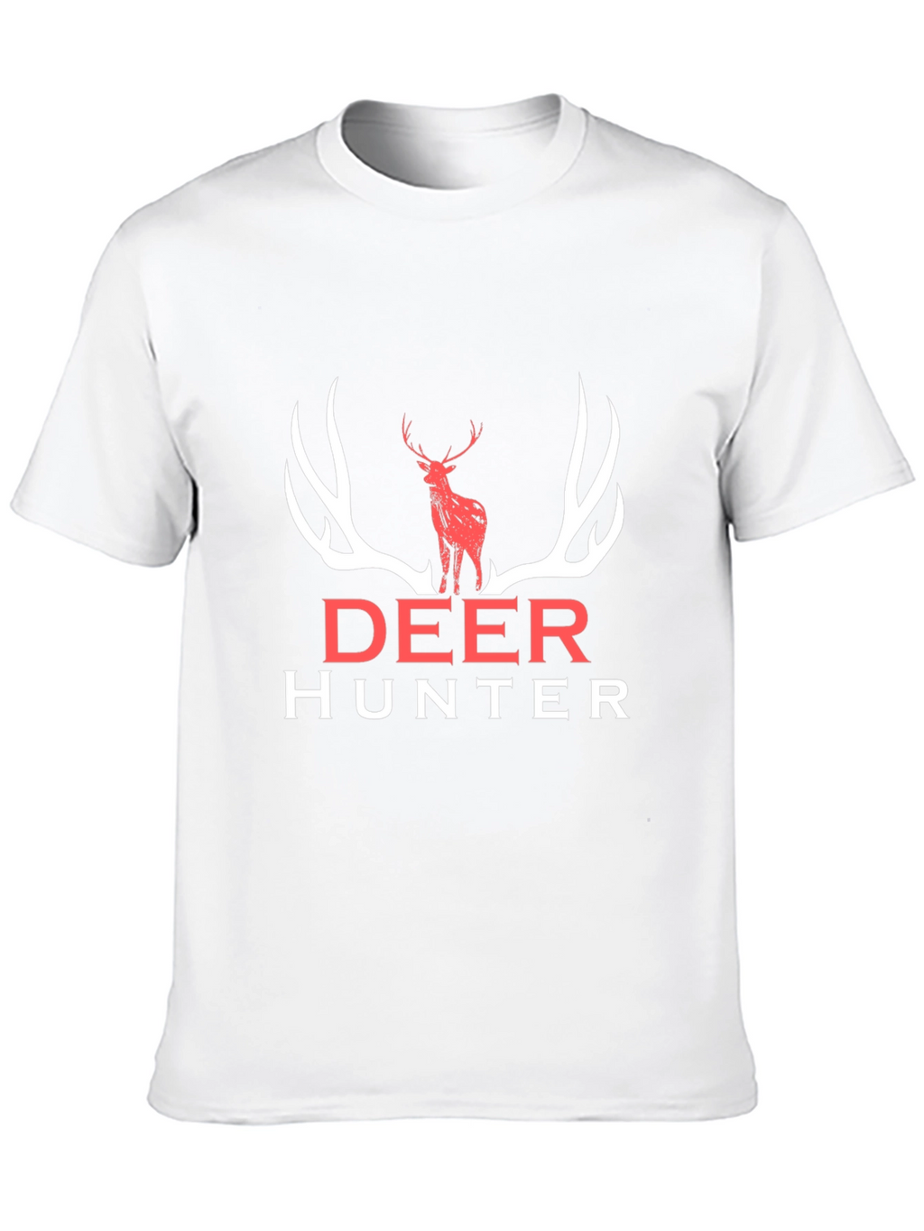 Deer Hunter Graphic Tee - Black Cotton Shirt