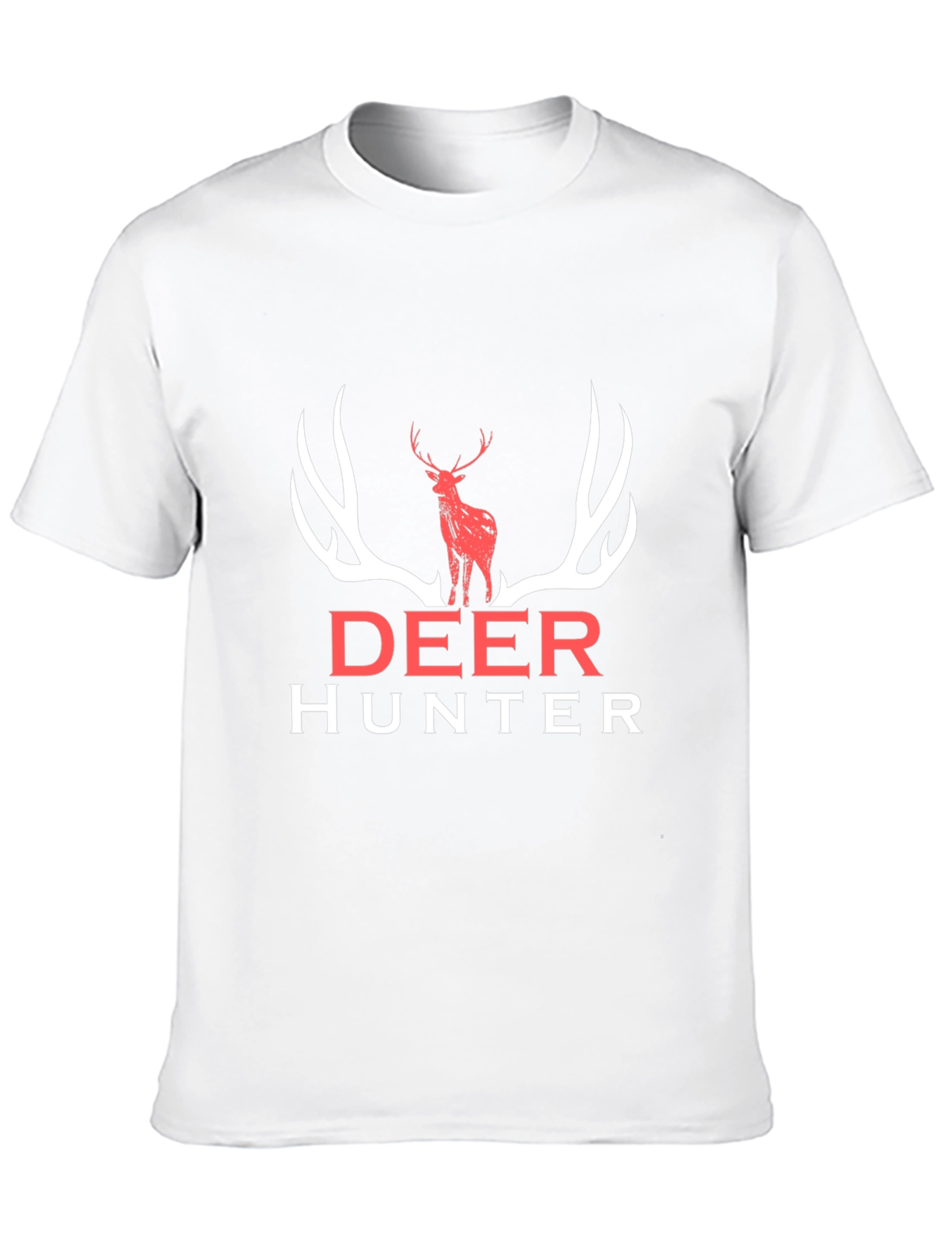 Deer Hunter Graphic Tee - Black Cotton Shirt