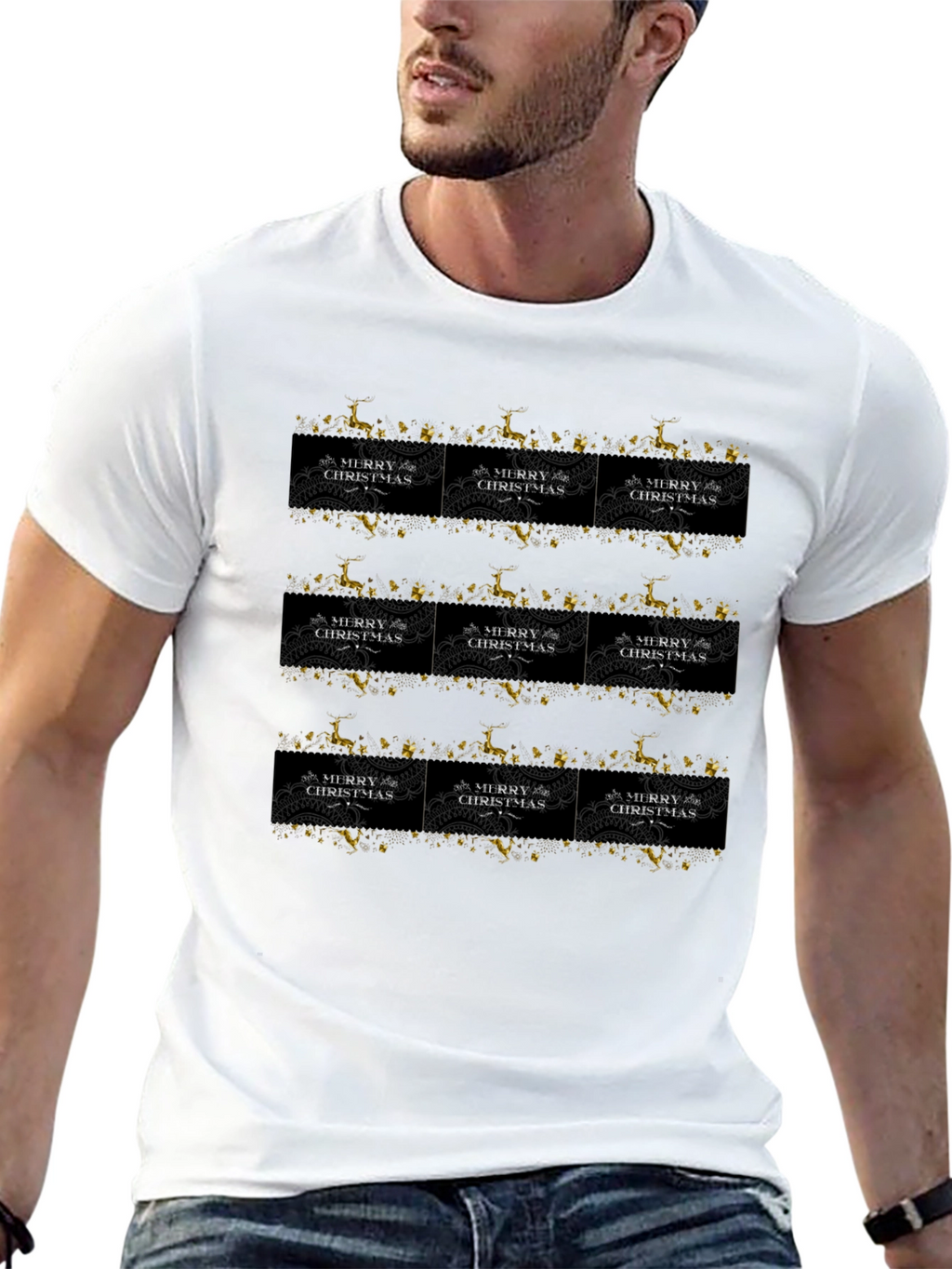 Festive Christmas Pattern T-Shirt