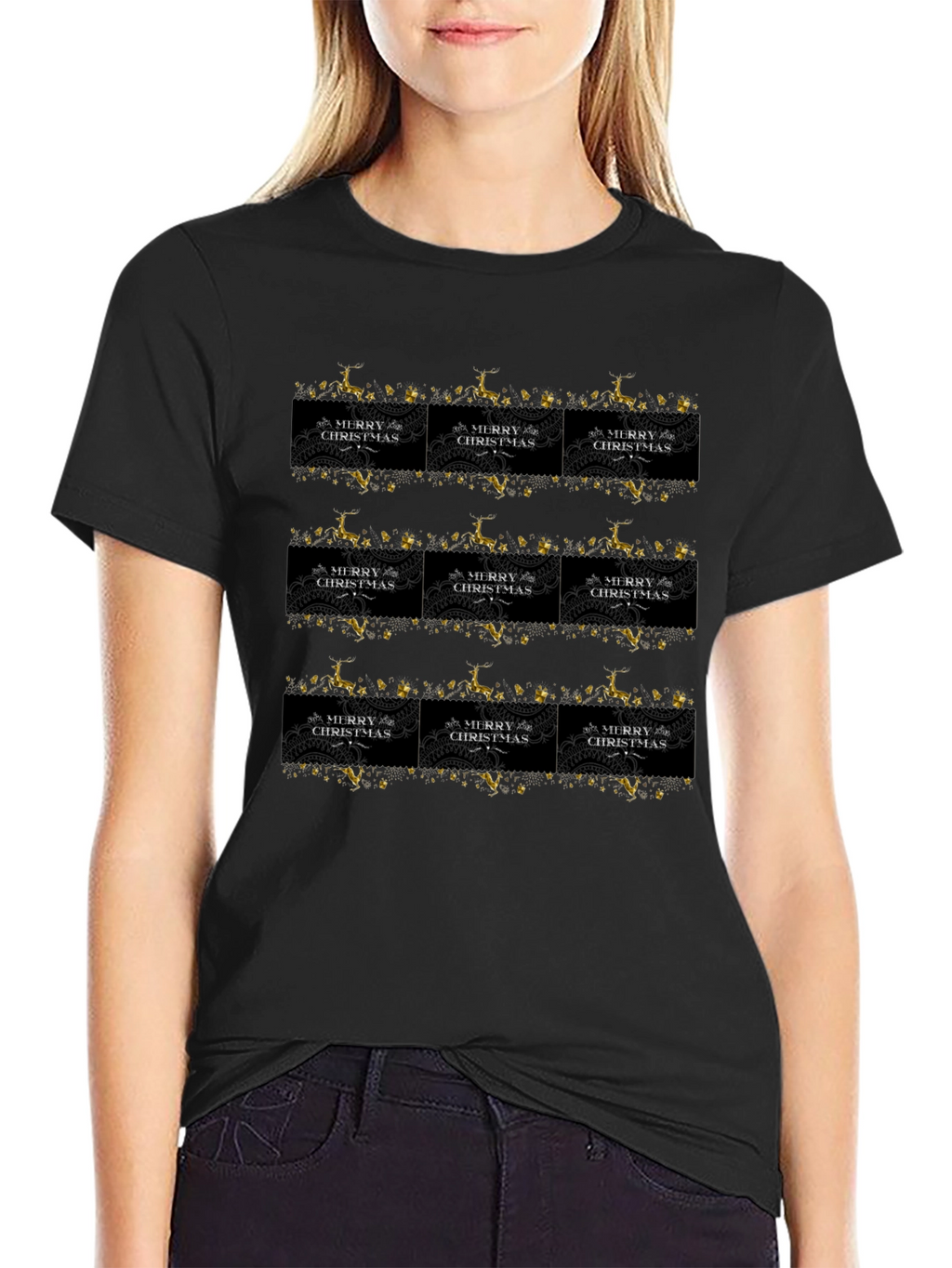 Festive Christmas Pattern T-Shirt