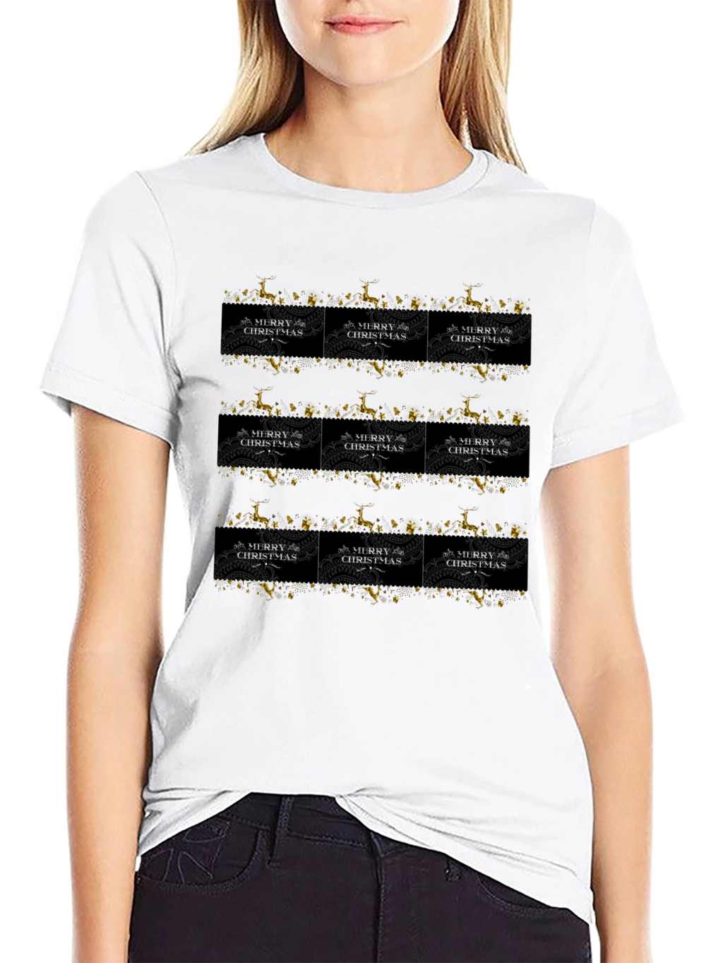 Festive Christmas Pattern T-Shirt