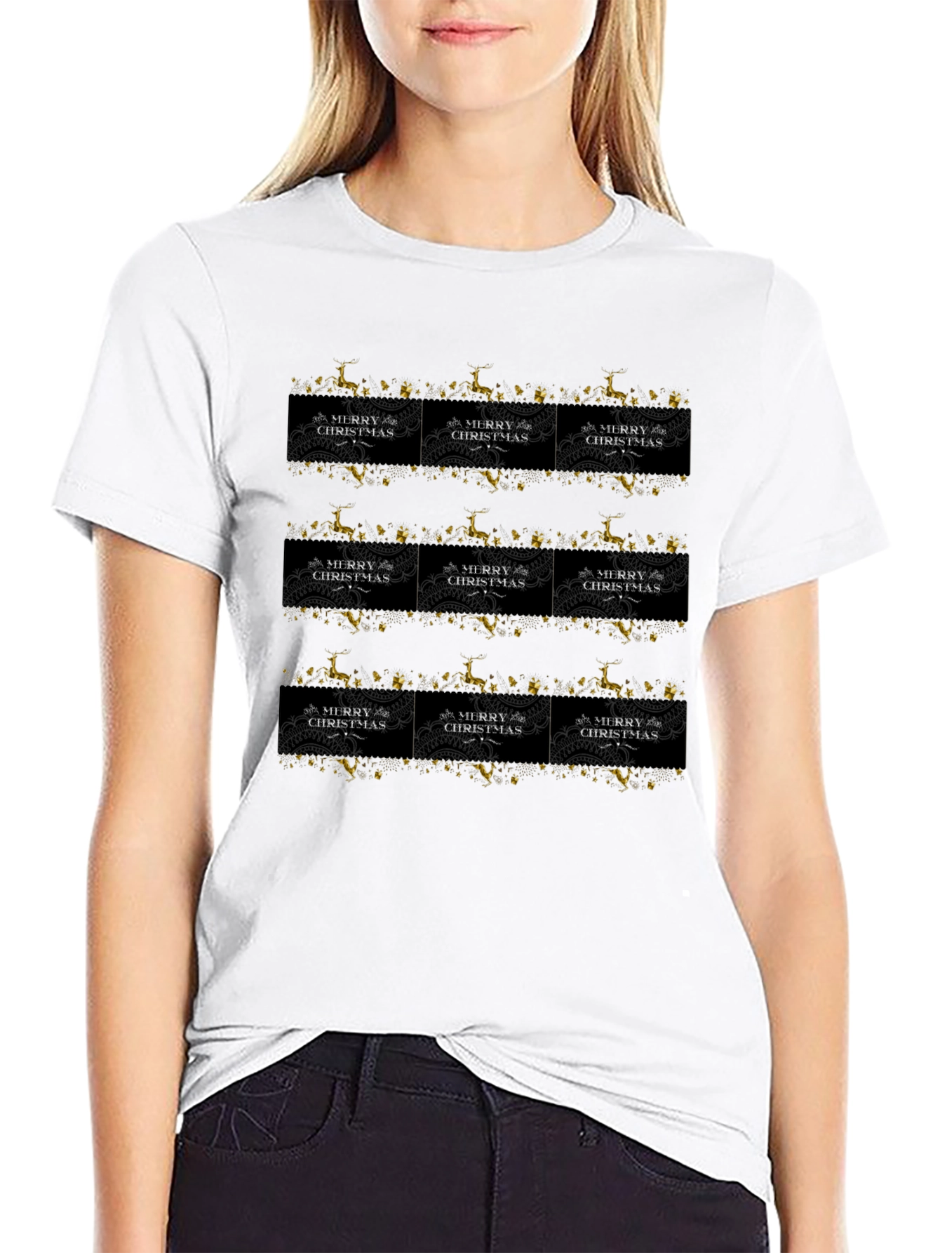 Festive Christmas Pattern T-Shirt