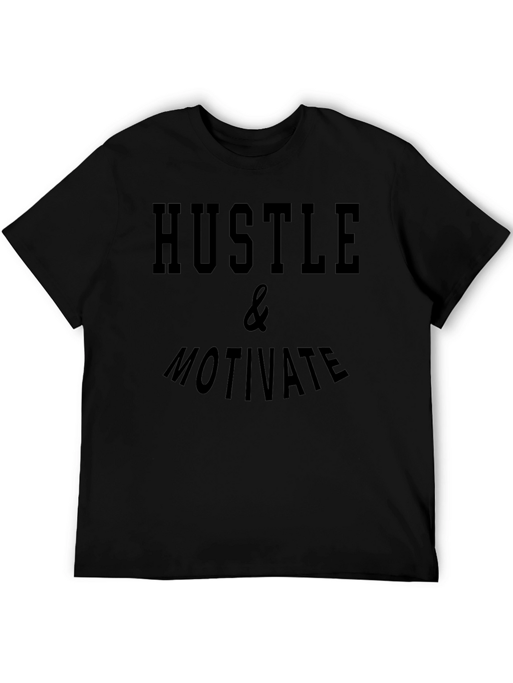 Hustle & Motivate Black Graphic Tee