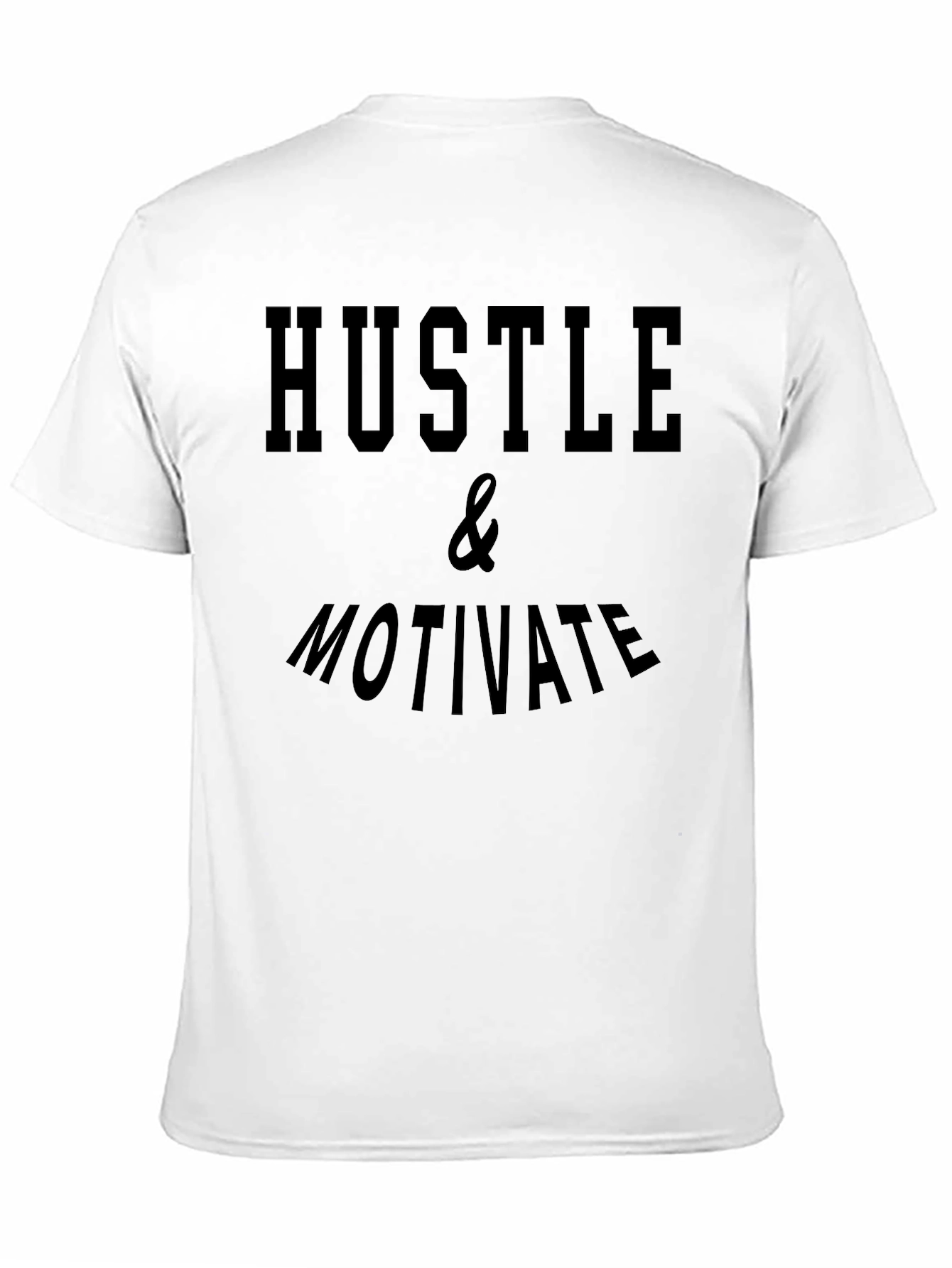 Hustle & Motivate Black Graphic Tee