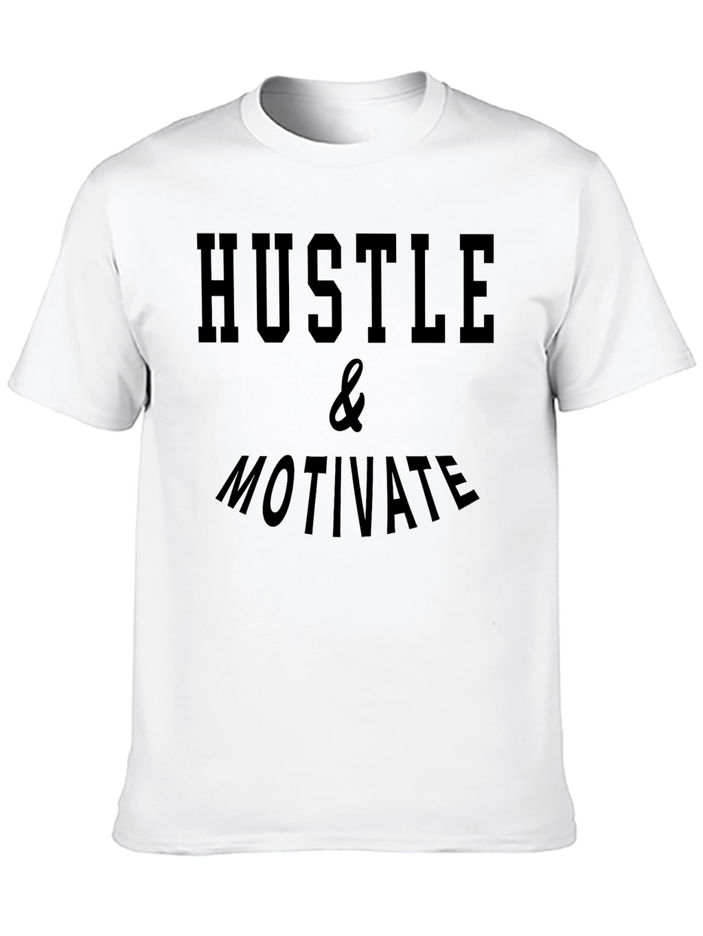 Hustle & Motivate Black Graphic Tee