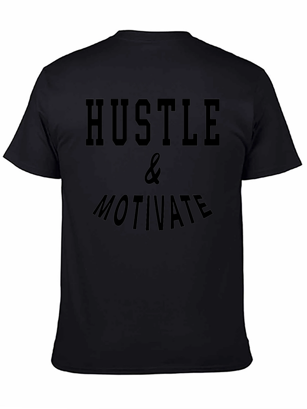 Hustle & Motivate Black Graphic Tee