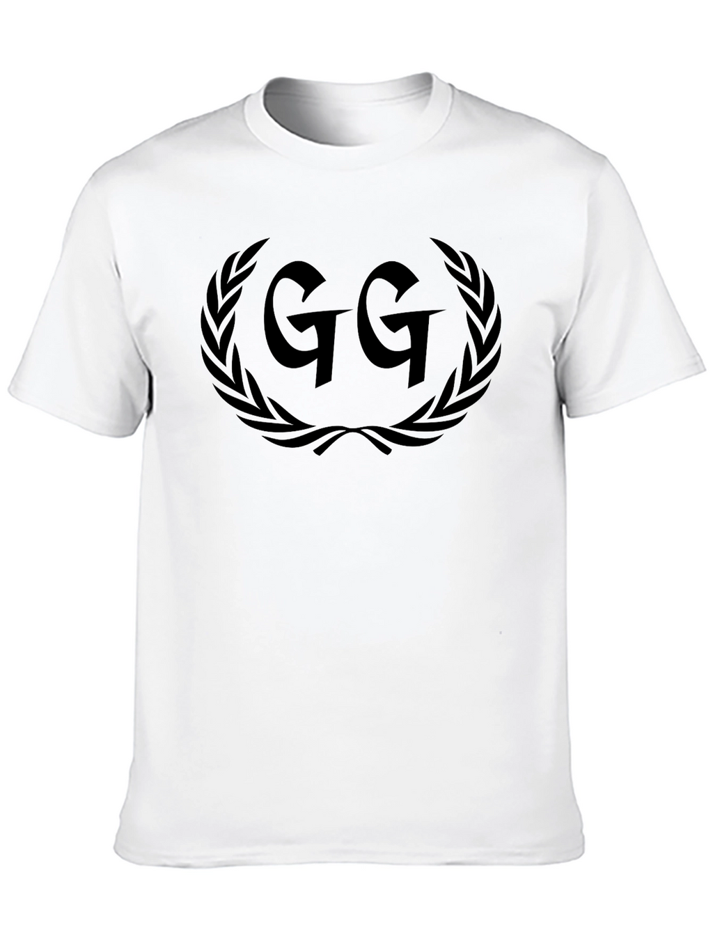 Black GG Laurel Wreath Graphic Tee - Casual Style