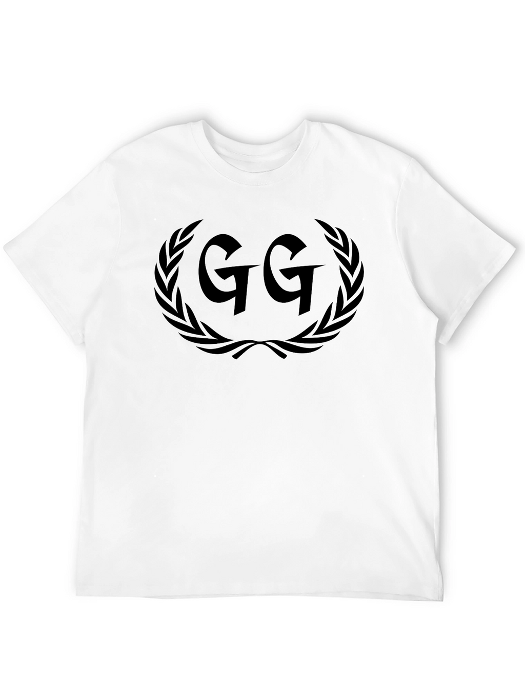 Black GG Laurel Wreath Graphic Tee - Casual Style