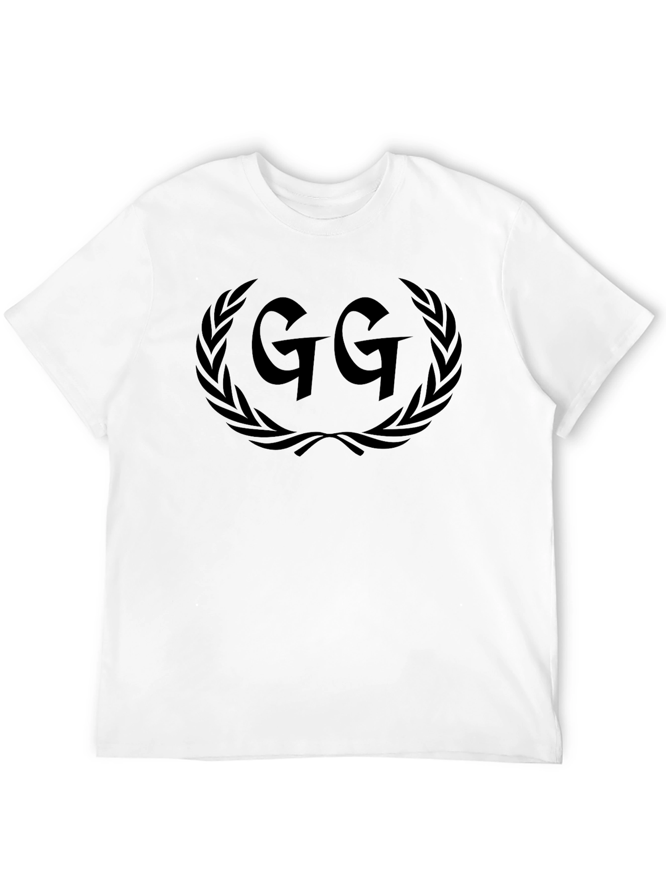 Black GG Laurel Wreath Graphic Tee - Casual Style