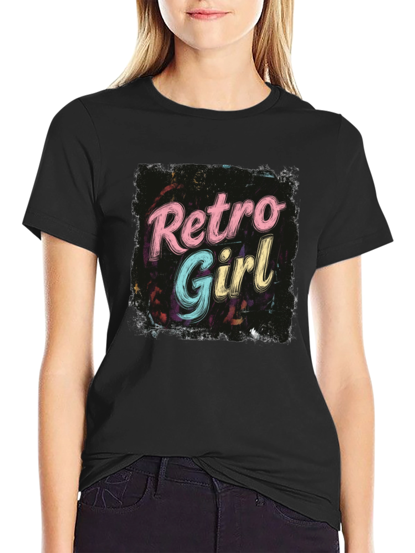 Retro Girl Vintage Graphic T-Shirt
