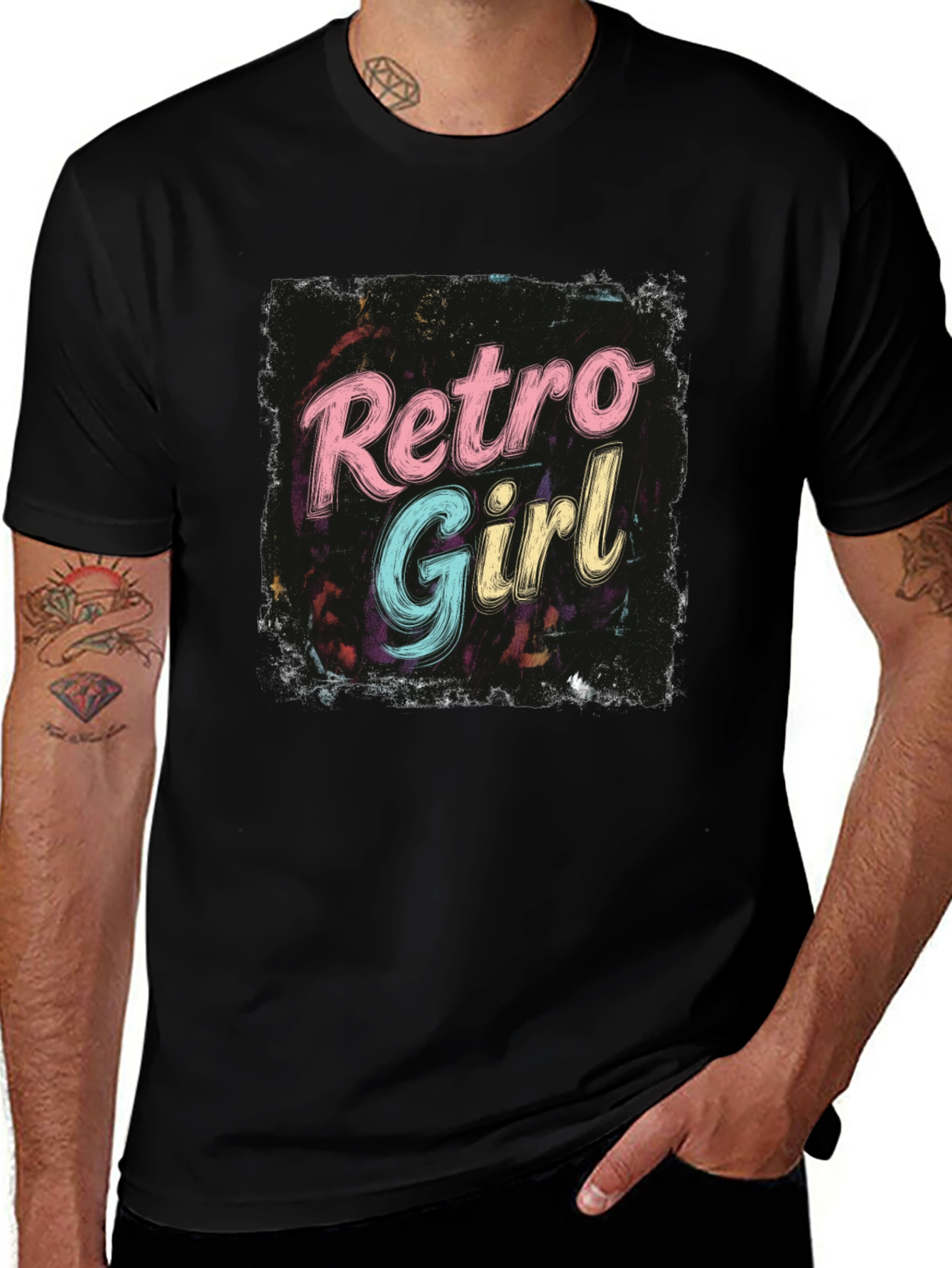 Retro Girl Vintage Graphic T-Shirt