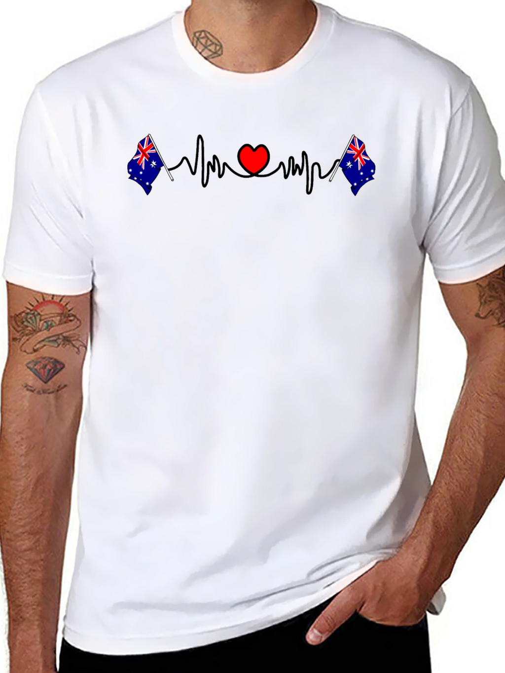Australia Love Heartbeat T-Shirt