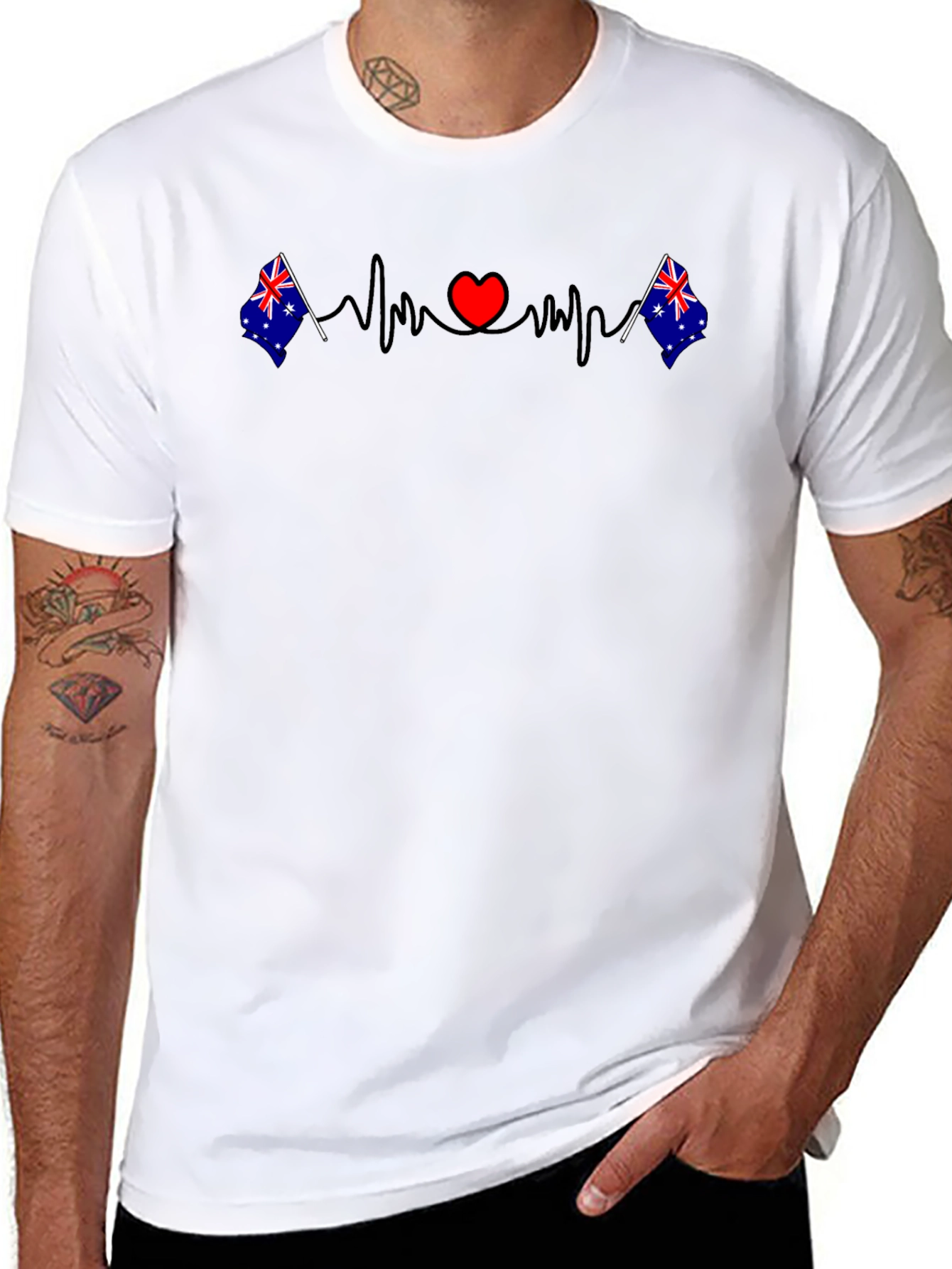 Australia Love Heartbeat T-Shirt