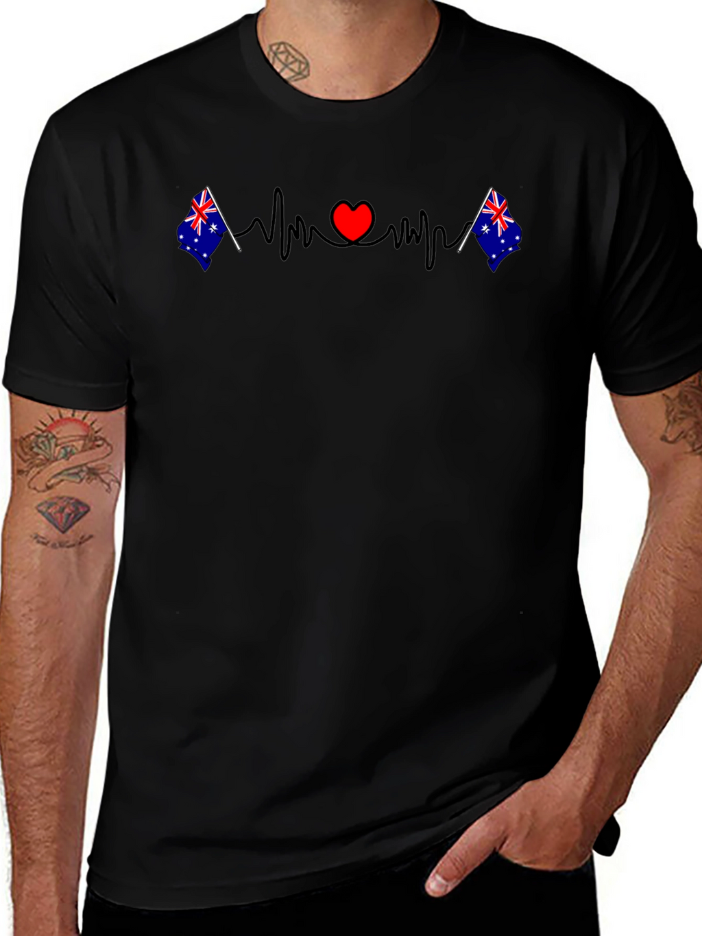 Australia Love Heartbeat T-Shirt