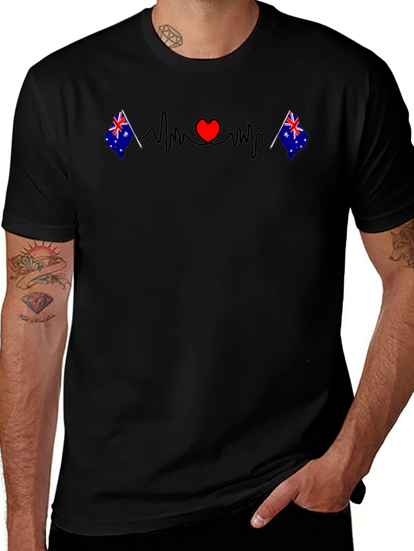 Australia Love Heartbeat T-Shirt