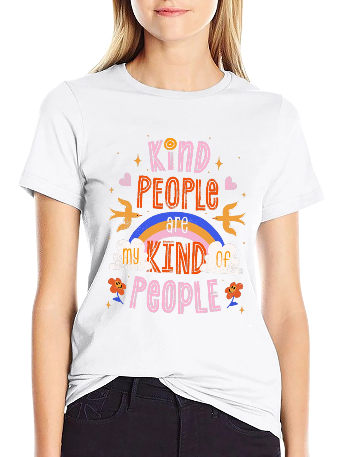 Kind People T-Shirt - Graphic Tee - Positive Vibes