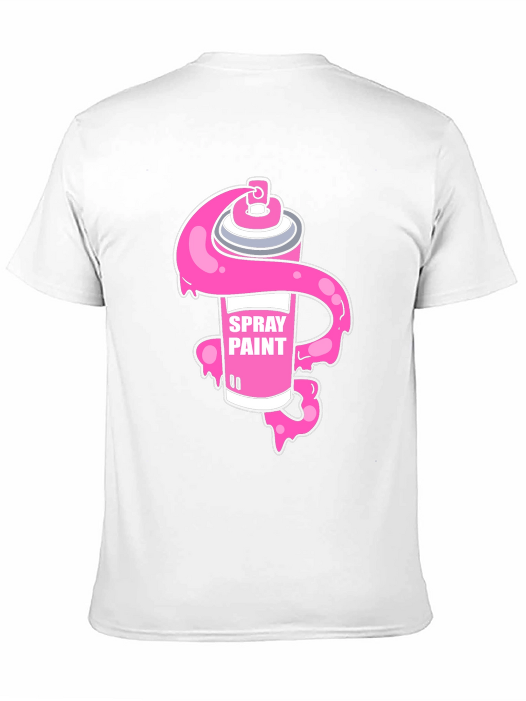 Spray Paint Graphic Black T-Shirt