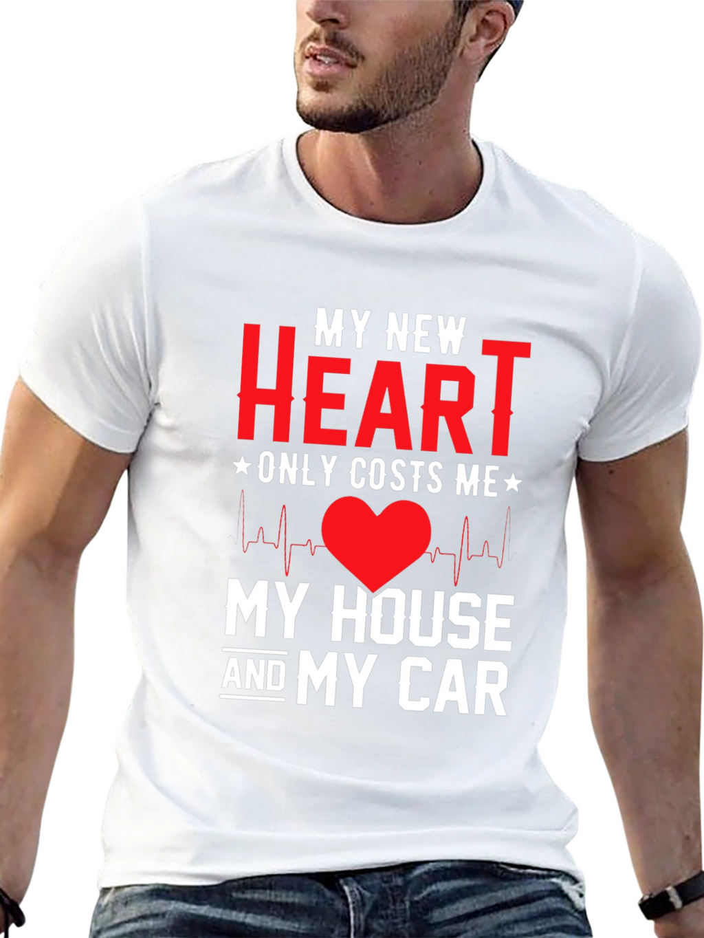 My New Heart Novelty Graphic Tee
