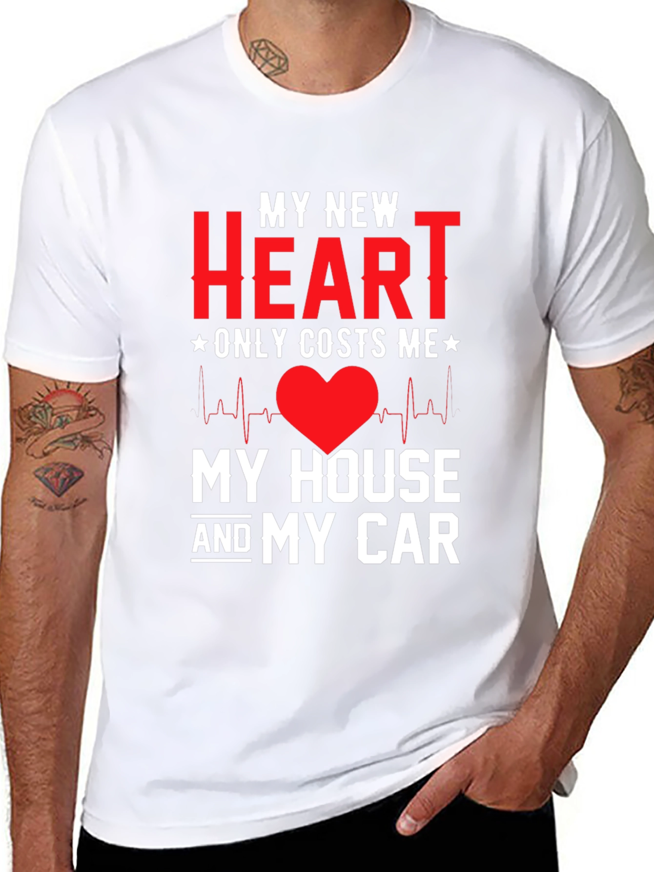 My New Heart Novelty Graphic Tee