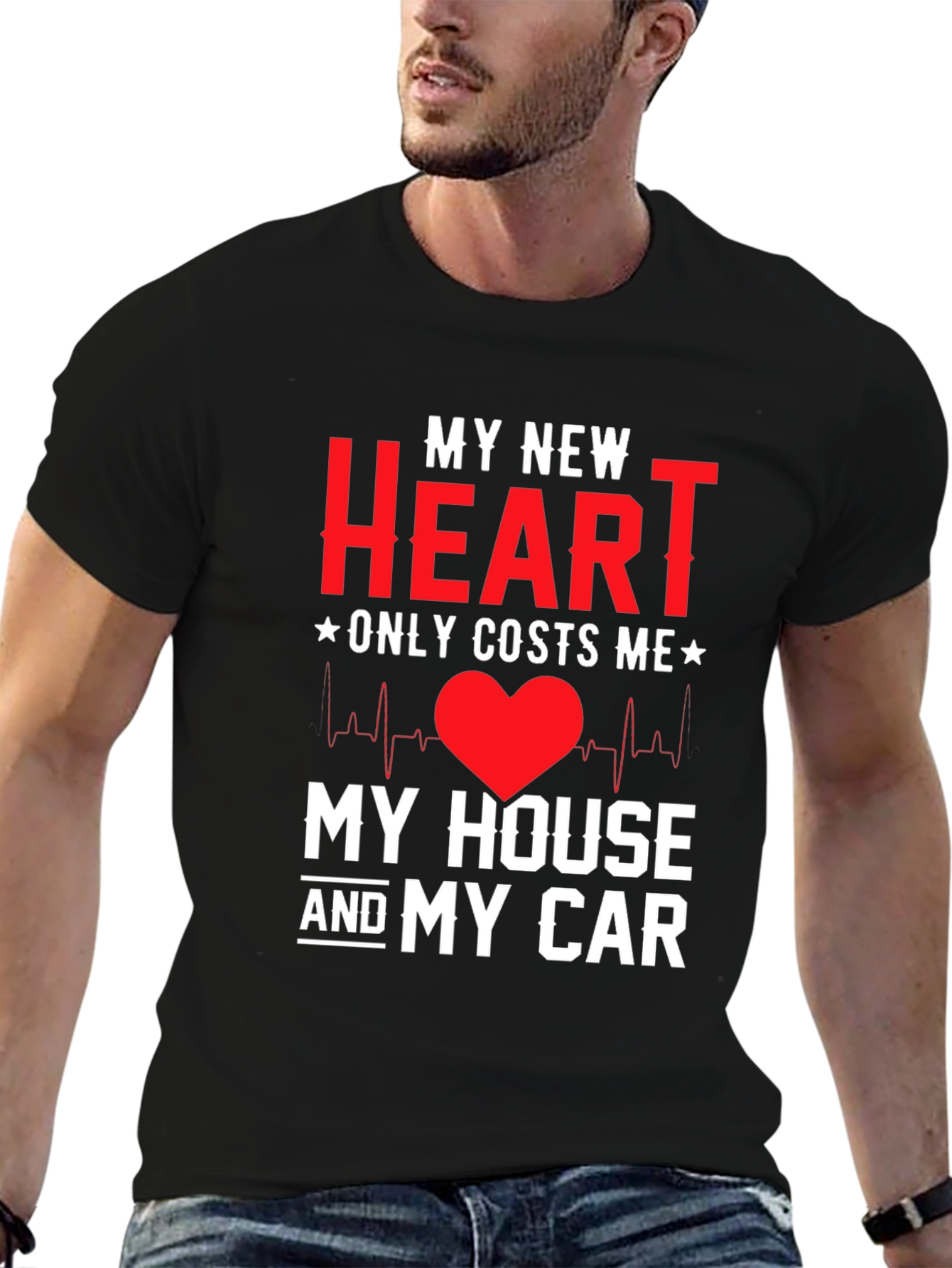 My New Heart Novelty Graphic Tee