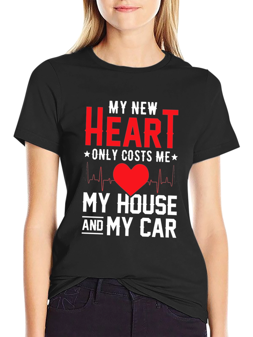 My New Heart Novelty Graphic Tee