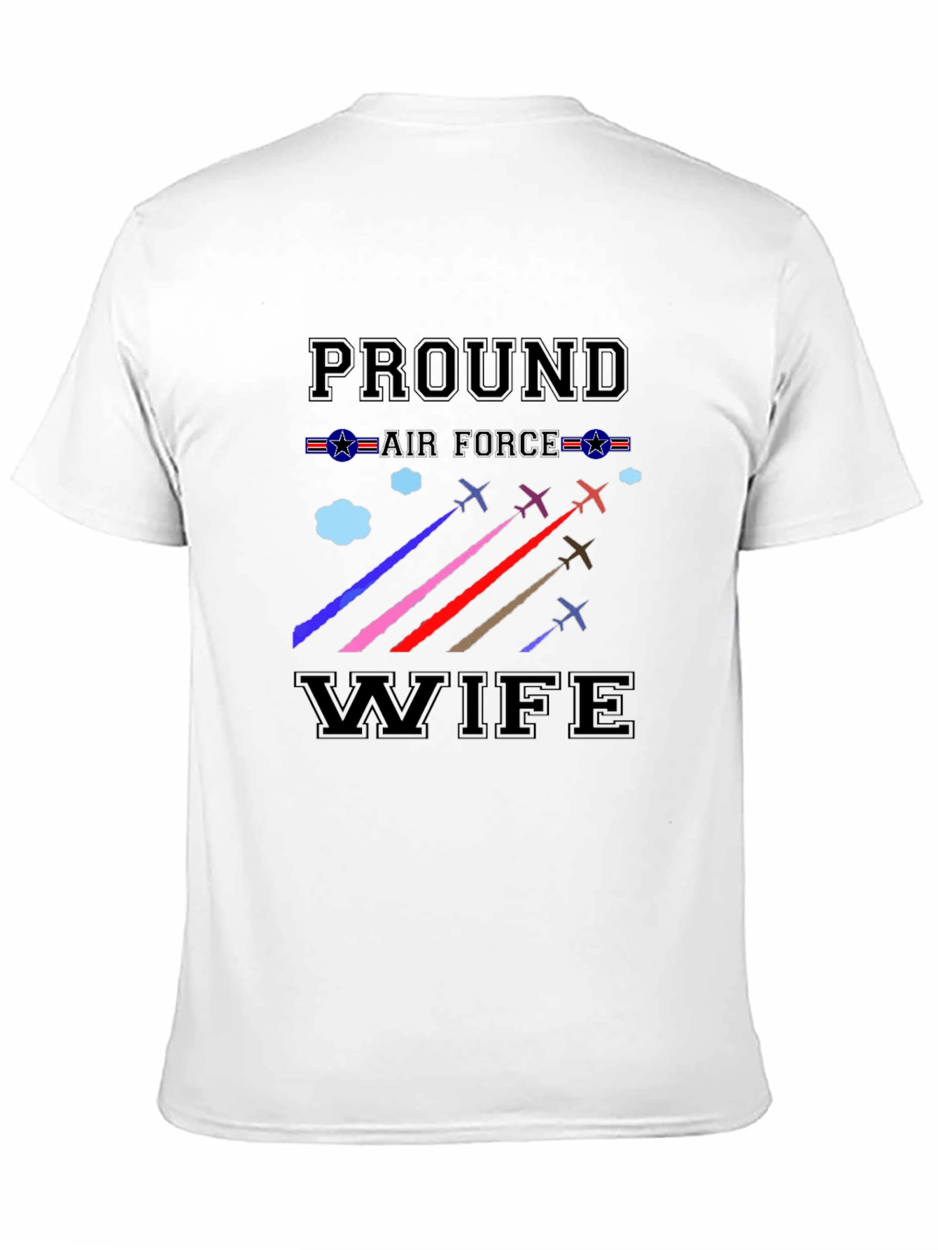 Proud Air Force Wife Graphic T-Shirt