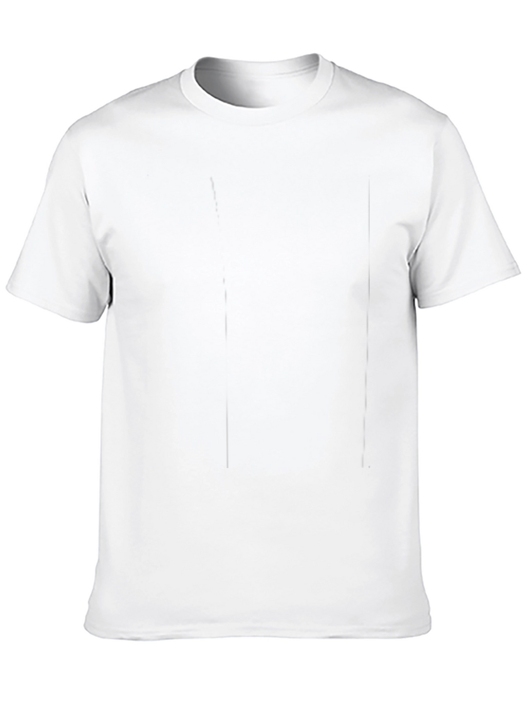 Mens Solid Black Crew Neck T-Shirt