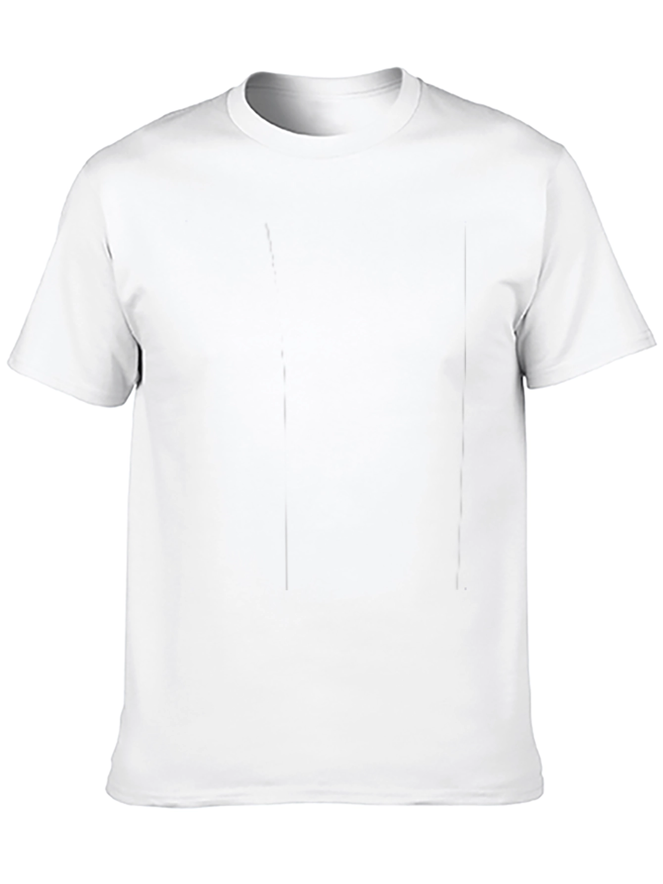 Mens Solid Black Crew Neck T-Shirt