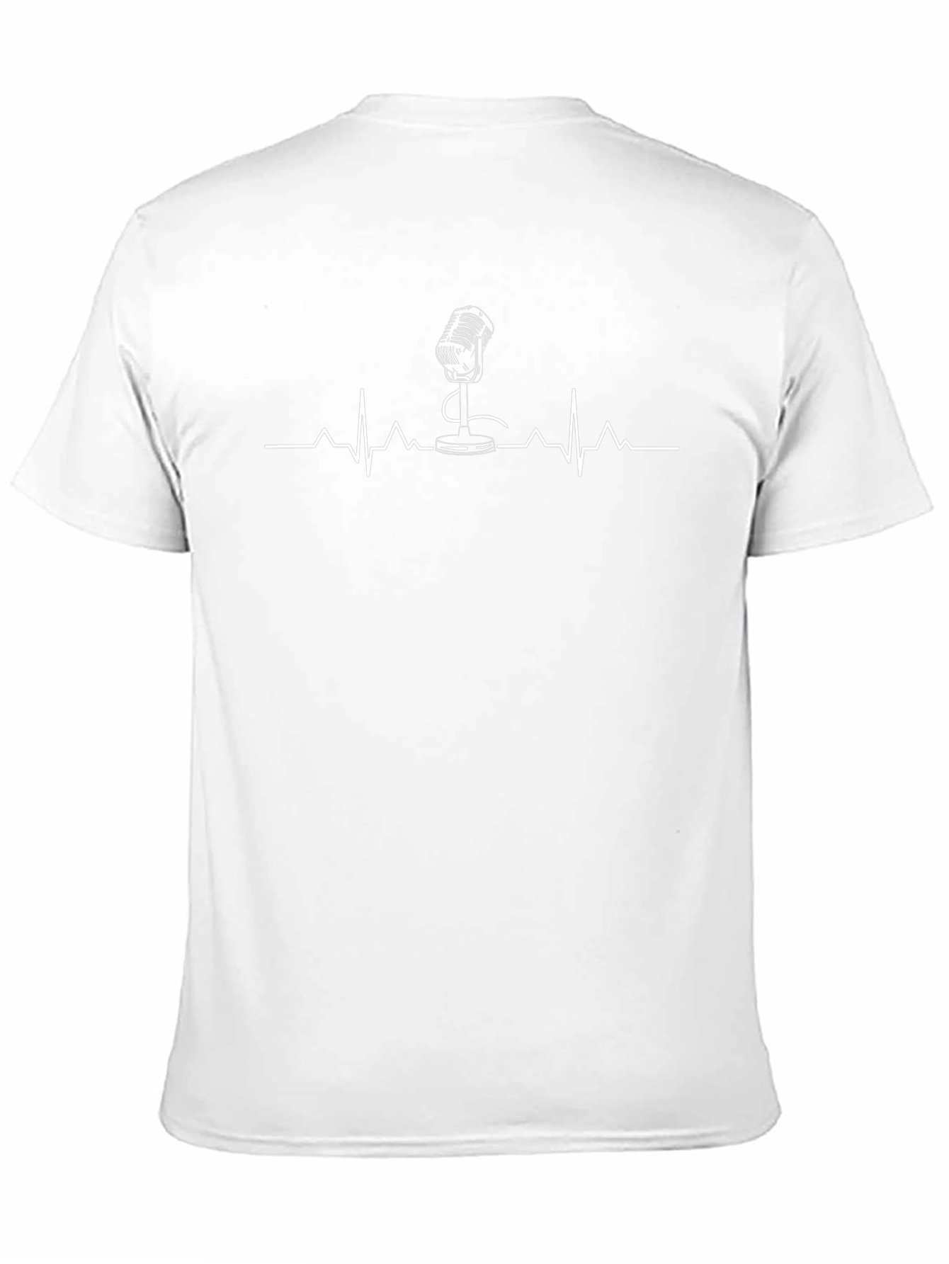 Microphone Heartbeat Graphic T-Shirt