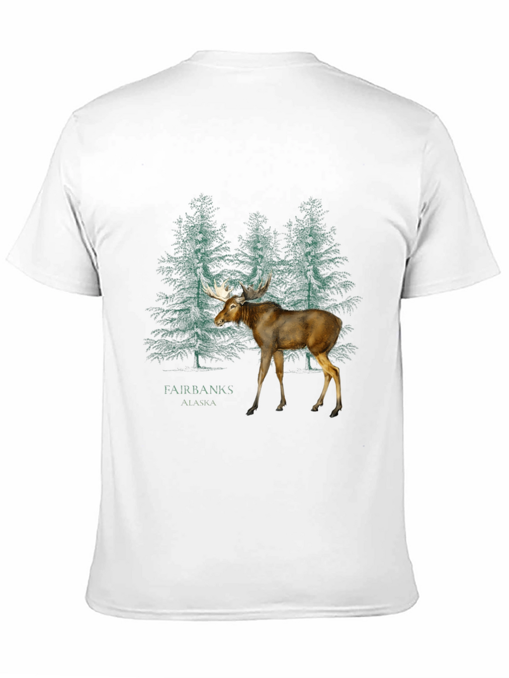 Fairbanks Alaska Moose Graphic T-Shirt
