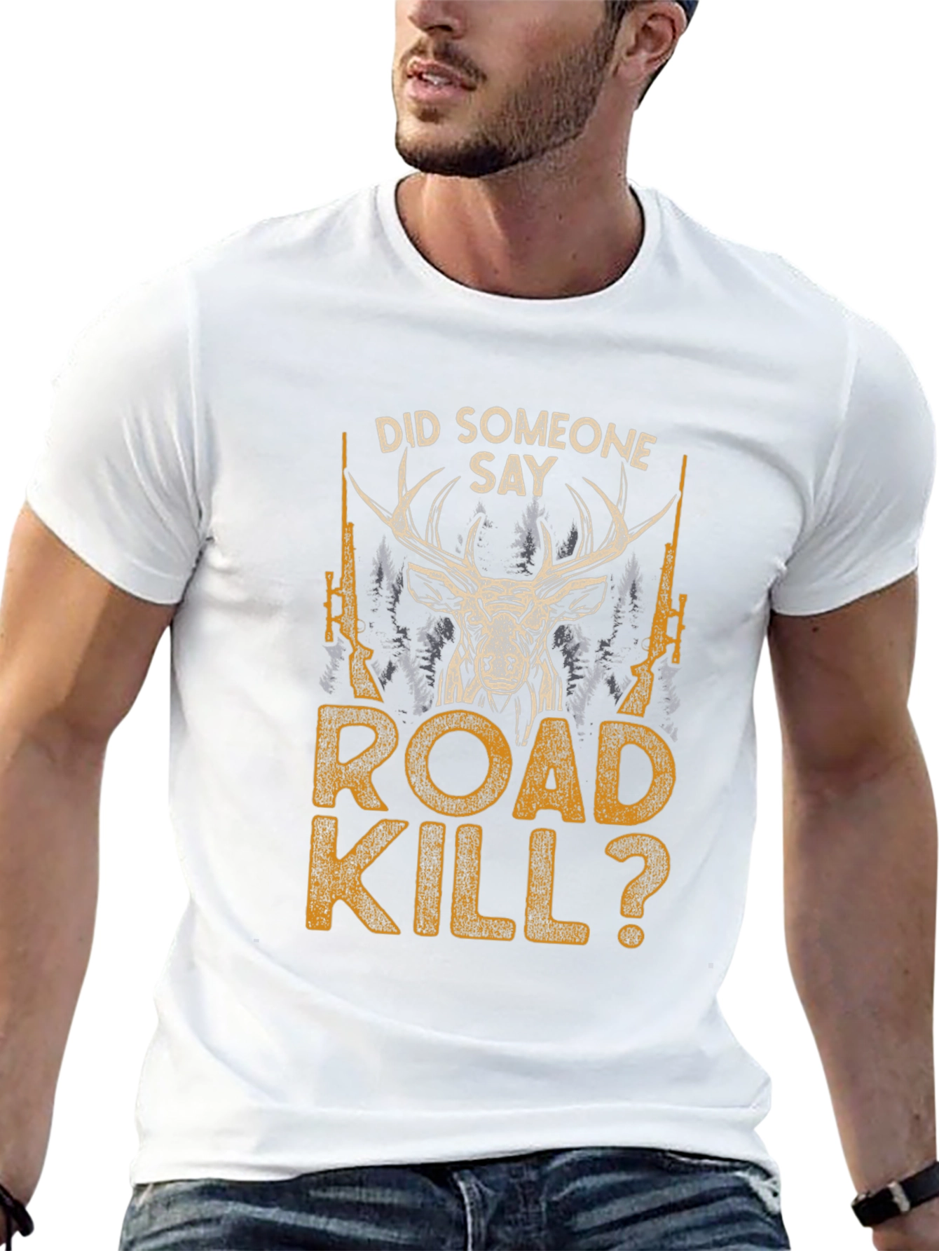 Road Kill Deer Hunter Graphic Tee