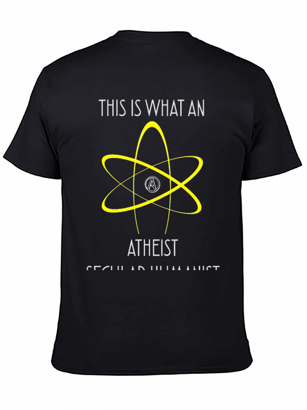 Atheist Secular Humanist Graphic T-Shirt - Black