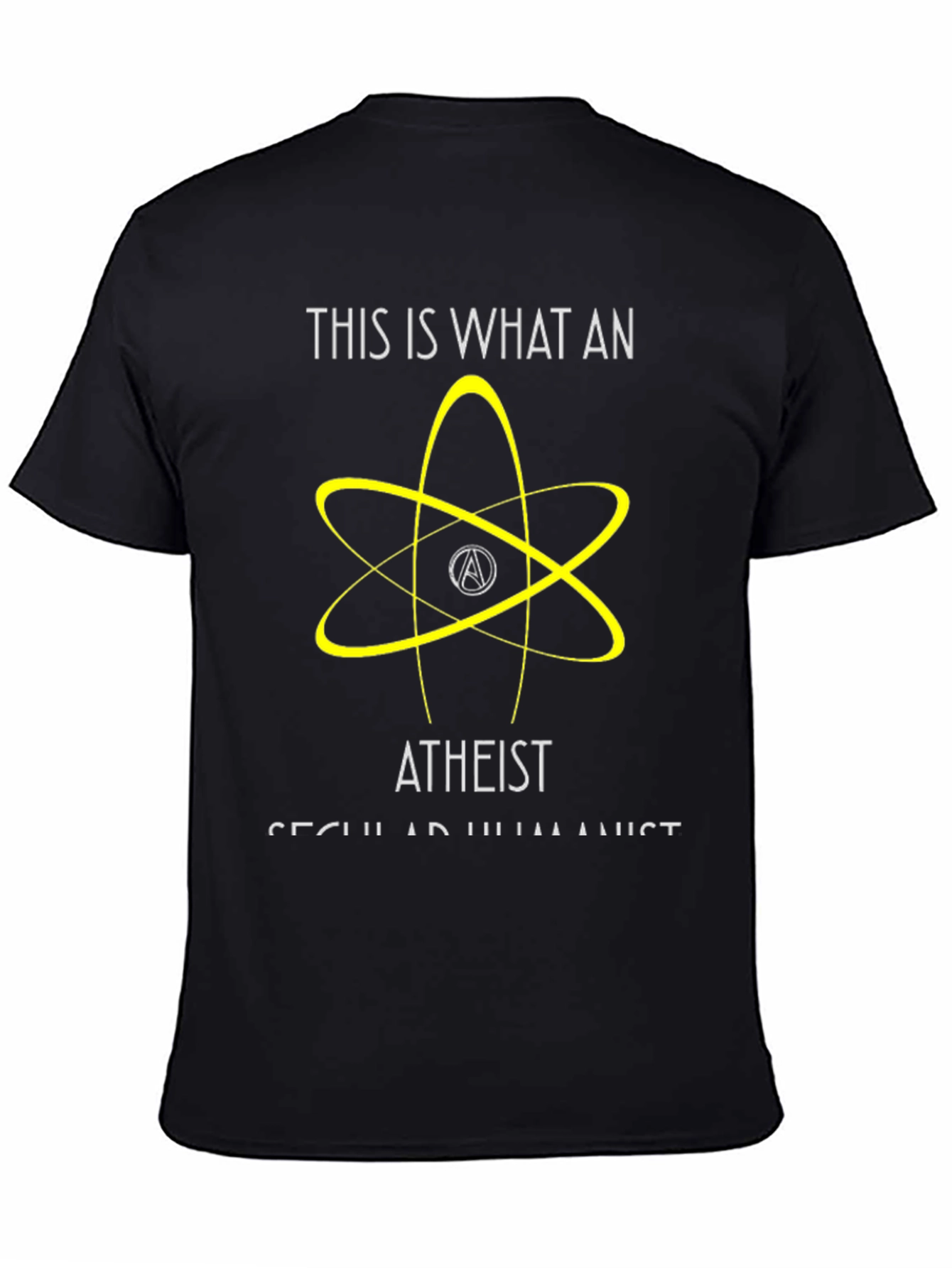 Atheist Secular Humanist Graphic T-Shirt - Black