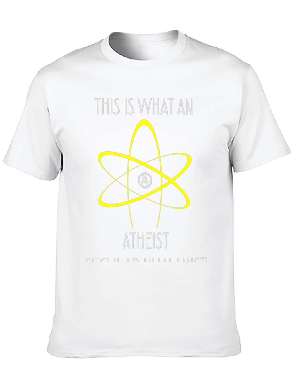 Atheist Secular Humanist Graphic T-Shirt - Black