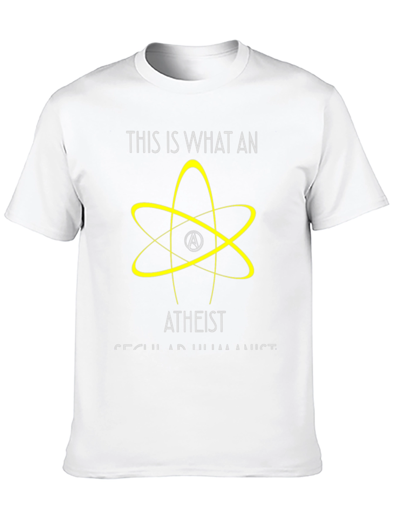 Atheist Secular Humanist Graphic T-Shirt - Black