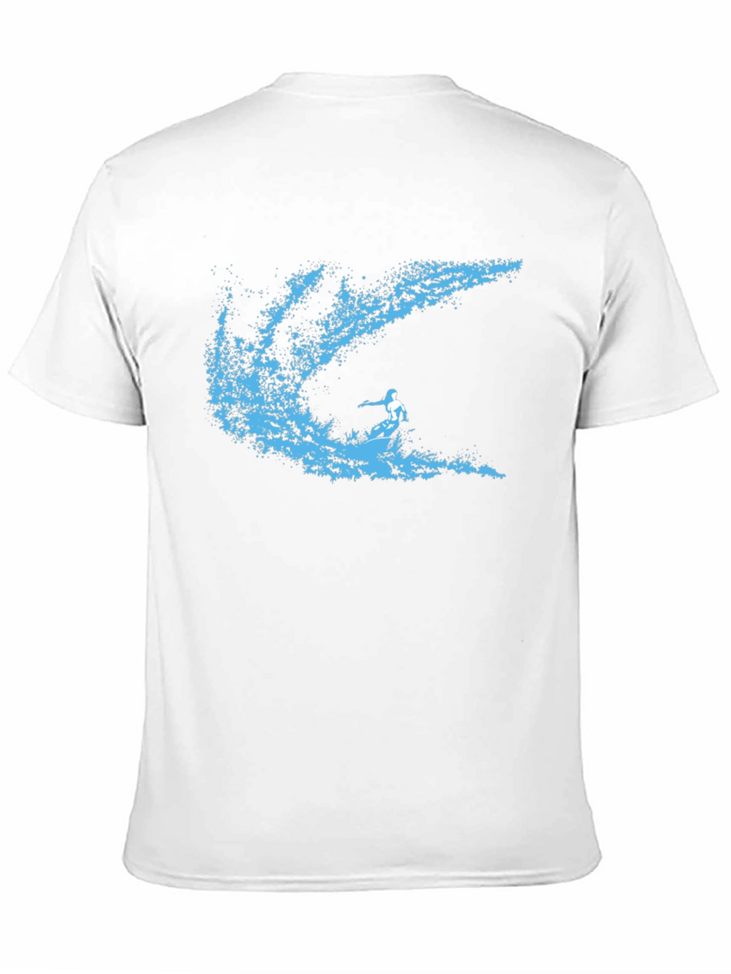 Surfer Wave Graphic T-Shirt - Stylish Black Tee