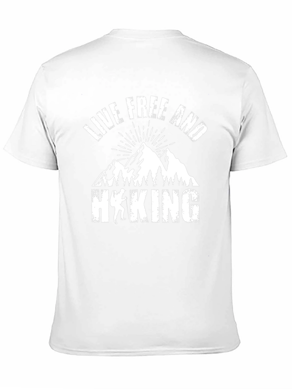 Live Free Hiking Graphic Tee - Black Unisex T-Shirt