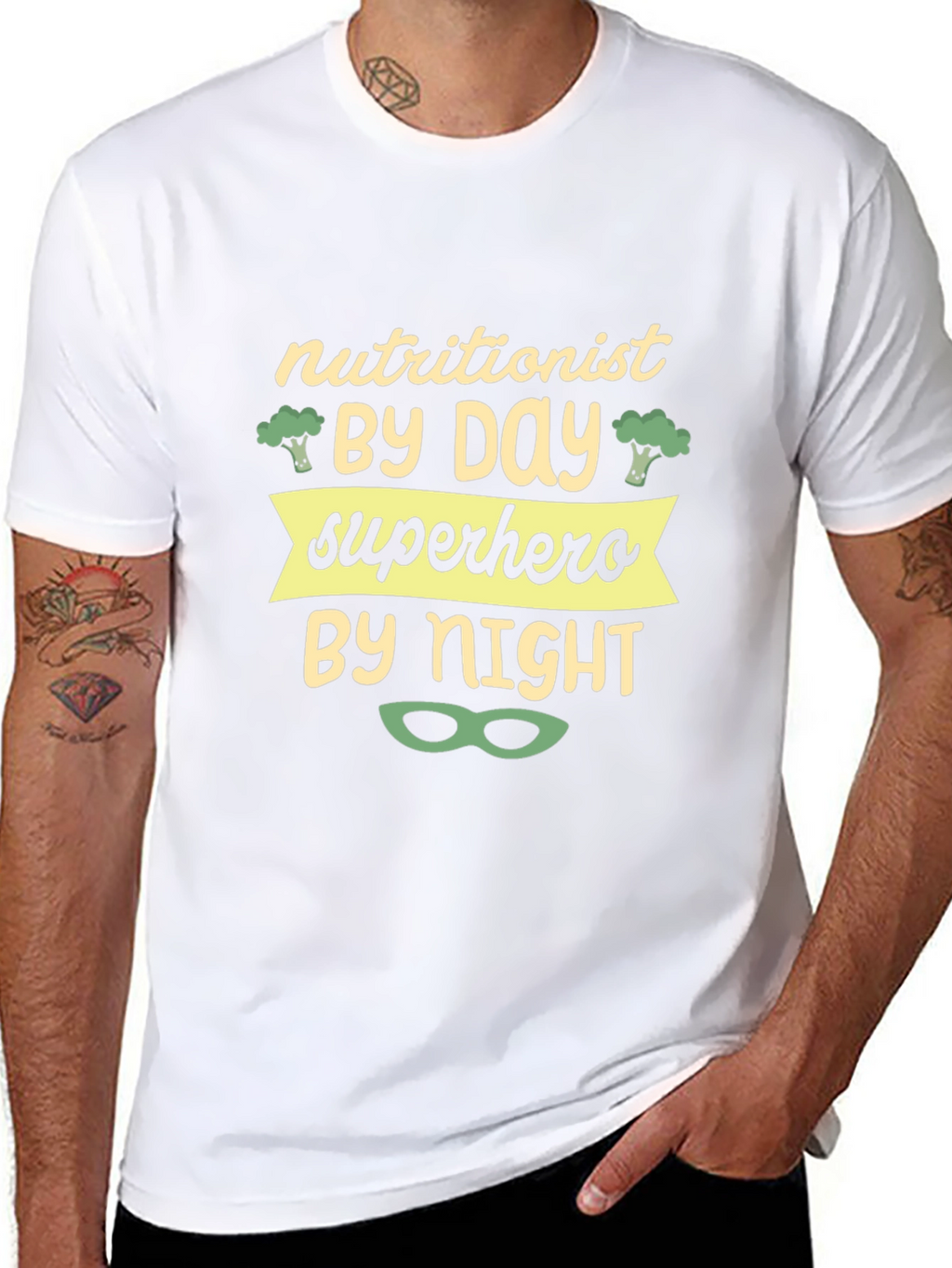 Nutritionist Superhero Graphic Tee