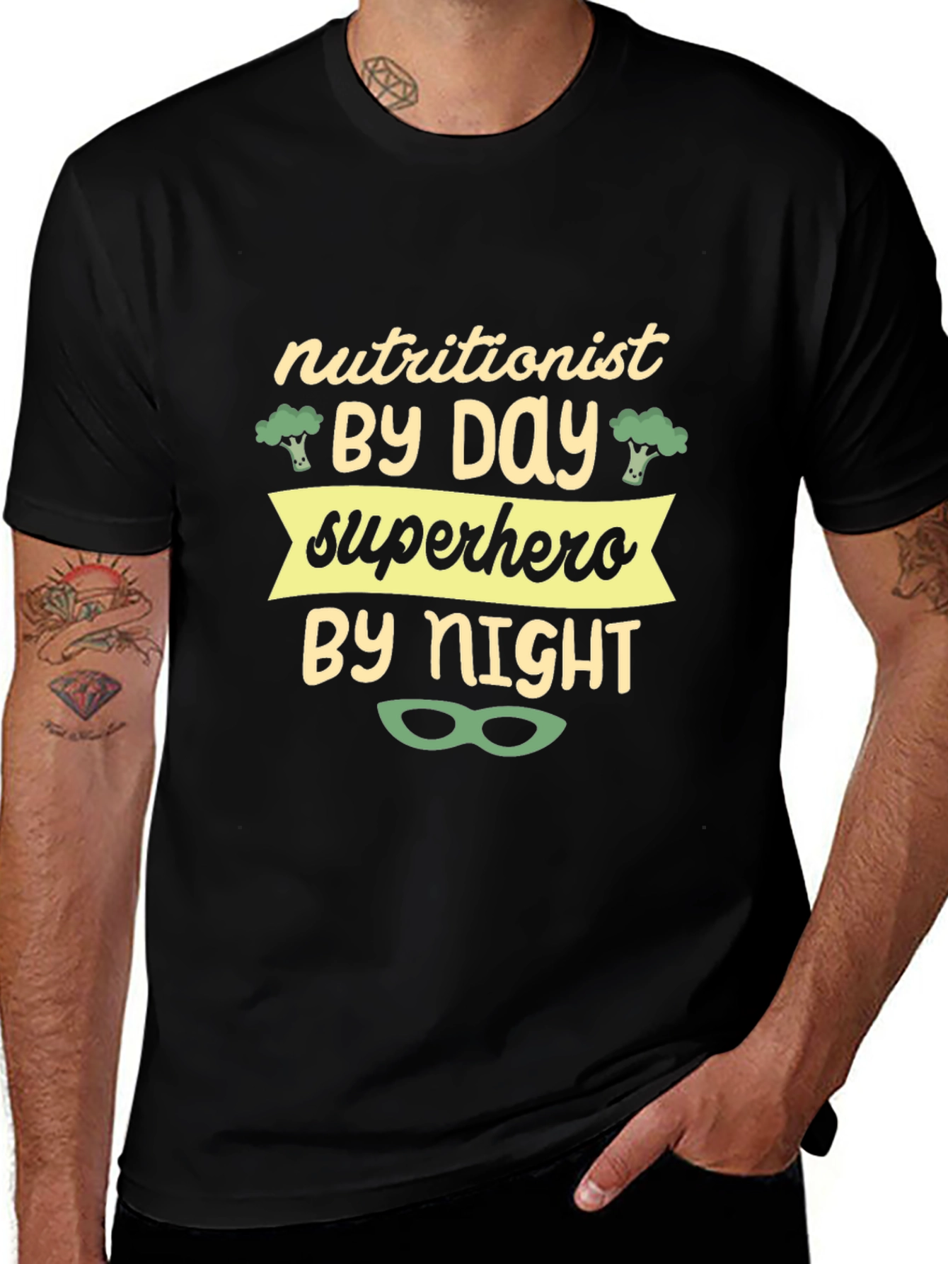 Nutritionist Superhero Graphic Tee