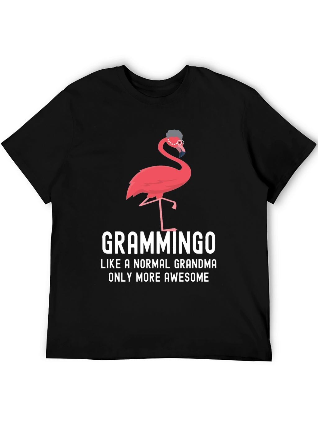 Grammingo Grandma T-Shirt - Awesome Flamingo Lover Tee