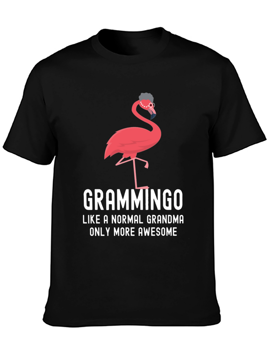 Grammingo Grandma T-Shirt - Awesome Flamingo Lover Tee