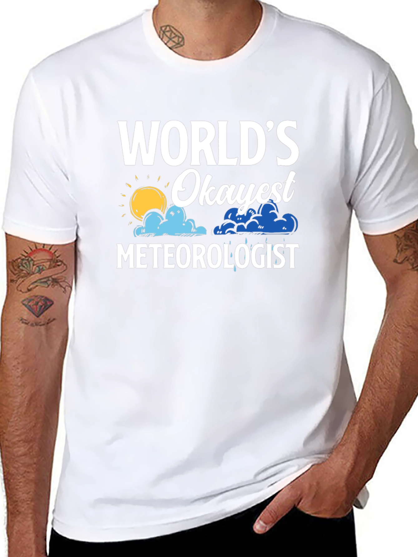 Worlds Okayest Meteorologist Graphic T-Shirt